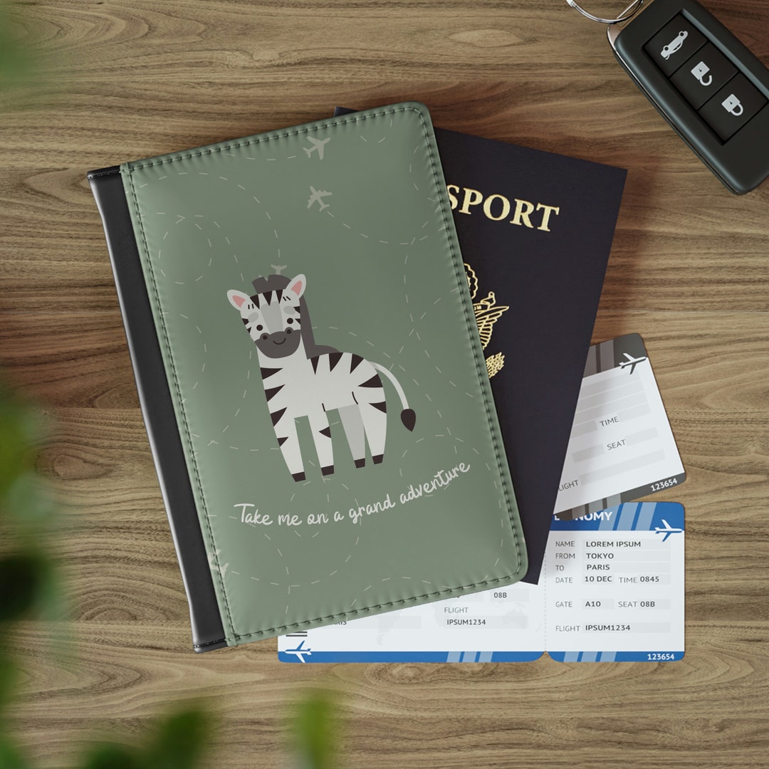 Cute Passport Holder, Passport and Vaccine Card Holder Combo, Passport