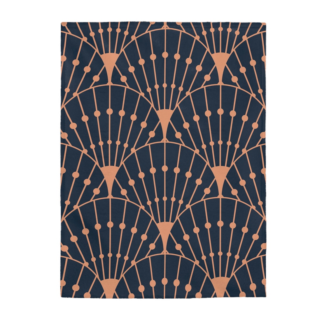 Art Deco Blanket Art Deco Mom Velveteen Plush Blanket Mom Etsy
