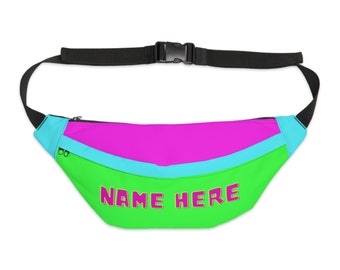 Neon Fanny Pack, Custom Neon Fanny Pack, Personalization Available, Neon Large Fanny Pack