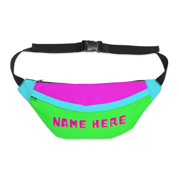 Neon Fanny Pack, Custom Neon Fanny Pack, Personalization Available, Neon Large Fanny Pack