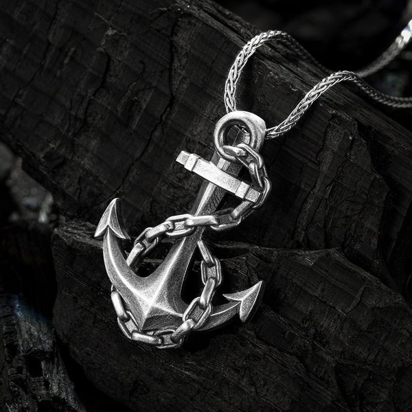 Anchor Necklace - Etsy