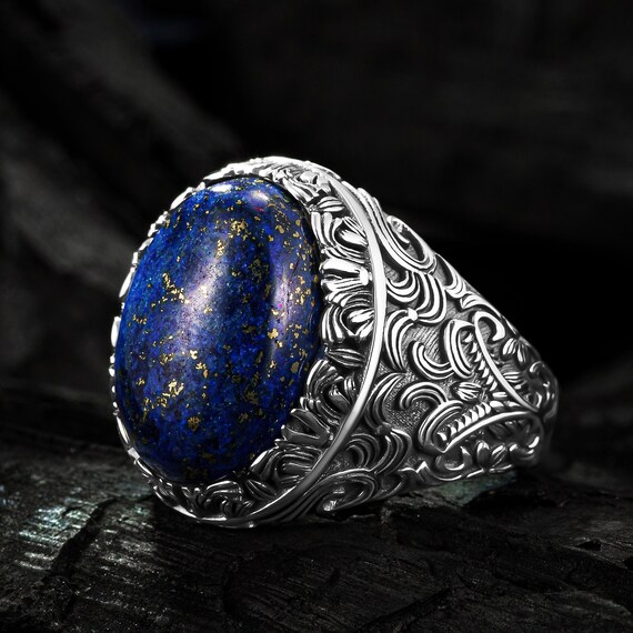 Bague pierre lapis lazuli sales
