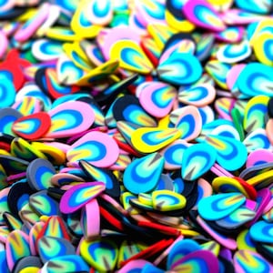 Feathers Fake Sprinkles 5MM, Kawaii Decoden Sprinkles, Polymer Clay Slices, Fake Sprinkles, Slime Fillers, Resin Fillers | NOT EDIBLE!