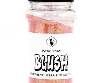 Iridescent Ultra Fine Glitter "Blush" - Premium Quality Glitter for Crafting, Nail Art, Tumblers, Resin Art, Scrapbooking & More!