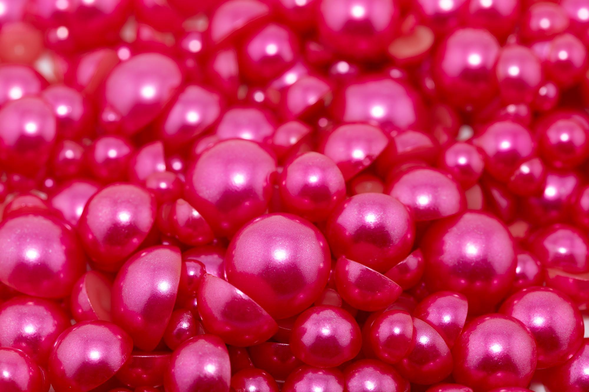 Pearl Raspberry Back Labewl Flatback Pearl Raspberry | Sizes 2MM 3MM 4MM 5MM 6MM 8MM 10MM 12MM ...