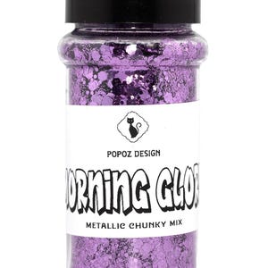 Metallic Chunky Glitter Mix &quot;Morning Glory&quot; - 2oz. Shaker Jar - Premium Quality Glitter for Crafting, Nail Art, Tumblers & More!