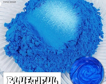 Pearl Pigment Powder – "Bluetiful" Pearlescent Shimmer for Resin, Candles, Tumblers & Crafts