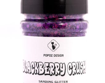 Sanding Glitter Chunky Mix "Blackberry Crush" - 2oz. Shaker Jar - Premium Quality Glitter for Crafting, Nail Art, Tumblers & More!