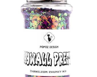 Color Shifting Chameleon Chunky Glitter "Paywall Pretty" - 2oz Shaker Jar - Quality Glitter for Crafting, Nail Art, Tumblers, Resin & More!