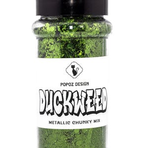 Metallic Chunky Glitter Mix &quot;Duckweed&quot; - 2oz. Shaker Jar - Premium Quality Glitter for Crafting, Nail Art, Tumblers & More!