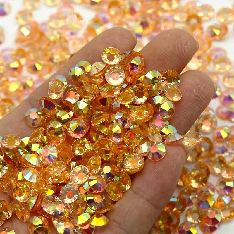 Orange Rhinestone - Etsy