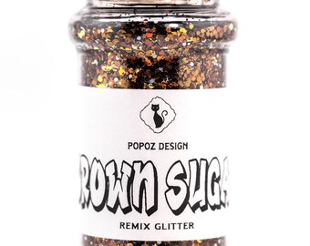 Brown Remix Glitter "Brown Sugar" - Fairy Lights Series - 2oz. Shaker Jar