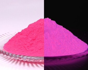 Pink Glow in the Dark Mica Powder for Resin, Tumblers, Candles, Paint, Slime, Nails & DIY Crafts