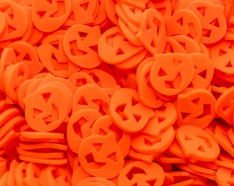Pumpkin Fake Sprinkles 10MM, Kawaii Decoden Sprinkles, Polymer Clay Slices, Fake Sprinkles, Slime Fillers, Resin Fillers | NOT EDIBLE!