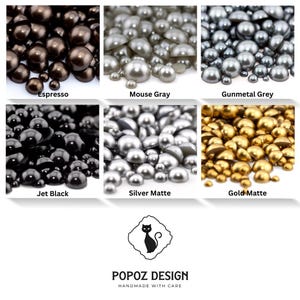 Flatback Pearls Mixed Sizes | Faux Pearl Flatback | Pearl Embellishment for Crafting, Nail Art, Tumblers afbeelding 7