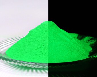 Green Glow in the Dark Mica Powder for Resin, Tumblers, Candles, Paint, Slime, Nails & DIY Crafts