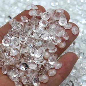 Clear Transparent Flatback Resin Rhinestones - 2mm 3mm 4mm 5mm 6mm for Craft, Nail Art & Tumbler Supplies