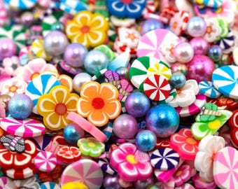 Festival Fake Sprinkle Mix 5-10MM, Kawaii Decoden Sprinkles, Polymer Clay Slices, Fake Sprinkles, Slime Fillers | NOT EDIBLE!