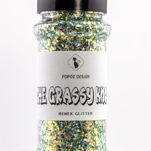 Remix Glitter &quot;The Grassy Knoll&quot; - 2oz. Shaker Jar - Premium Quality Glitter for Crafting, Nail Art, Tumblers & More!