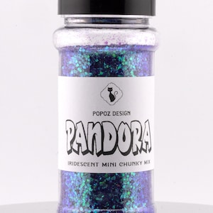 Iridescent Mini Chunky Glitter Mix &quot;Pandora&quot; - Premium Quality Glitter for Crafting, Nail Art, Tumblers, Resin Art, Scrapbooking & More!