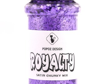 Satin Chunky Glitter Mix "Royalty" - Premium Quality Glitter for Crafting, Nail Art, Tumblers & More!