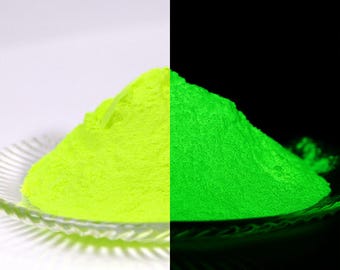 Lemon Yellow Glow in the Dark Mica Powder for Resin, Tumblers, Candles, Paint, Slime, Nails & DIY Crafts