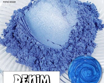 Pearl Pigment Powder – "Denim" Pearlescent Shimmer for Resin, Candles, Tumblers & Crafts