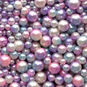 Unicorn Round No Hole Beads Fake Sprinkle Mix, Kawaii Decoden Sprinkles, Fake Sprinkles, Slime Fillers | NOT EDIBLE!