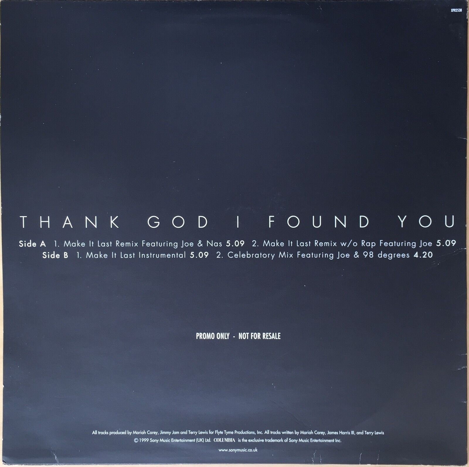 Mariah carey thank god i found you 2000 uk columbia etsy