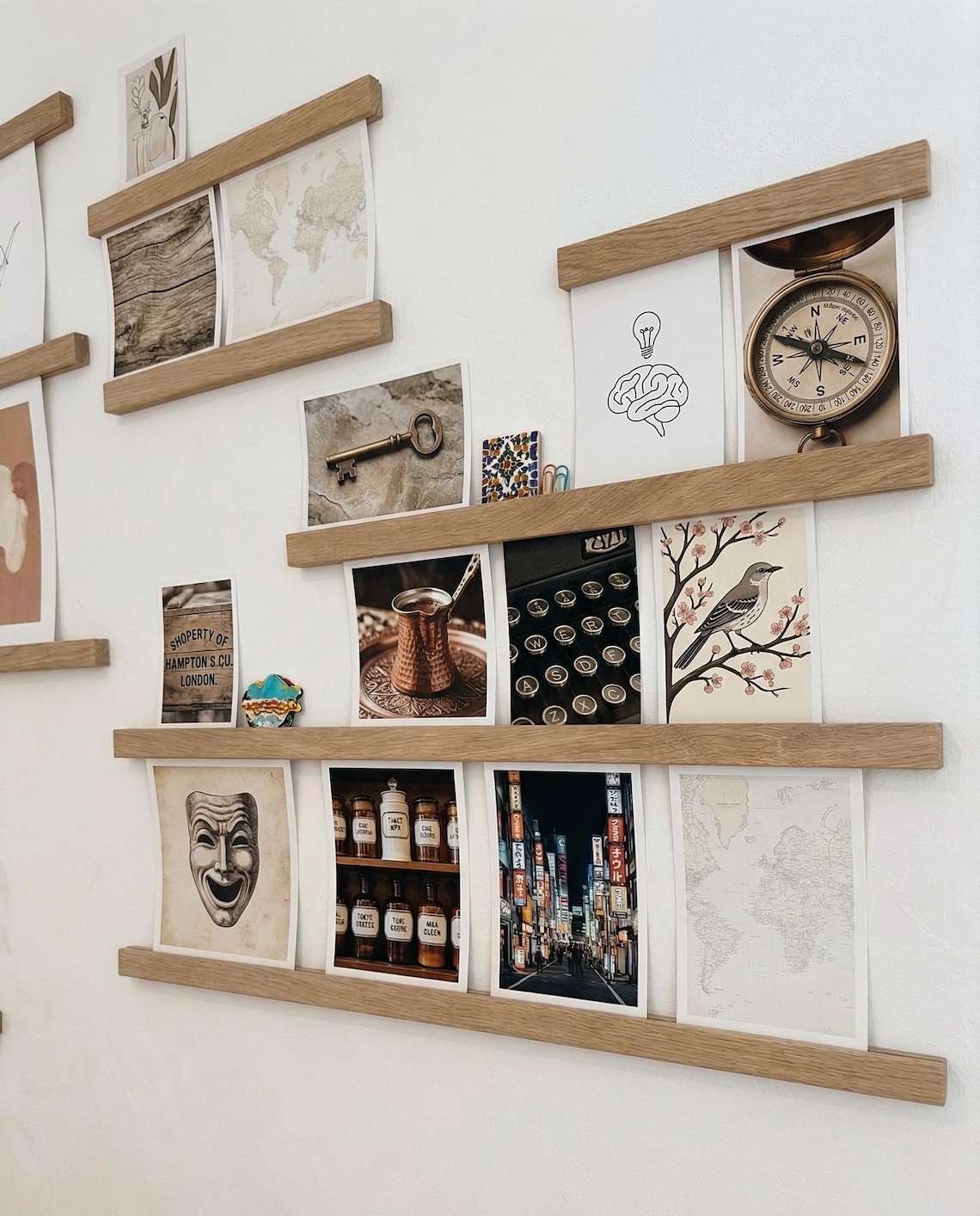 Modular Picture Rail System Made of Fsc®-certified Oak – for Gluing and ...
