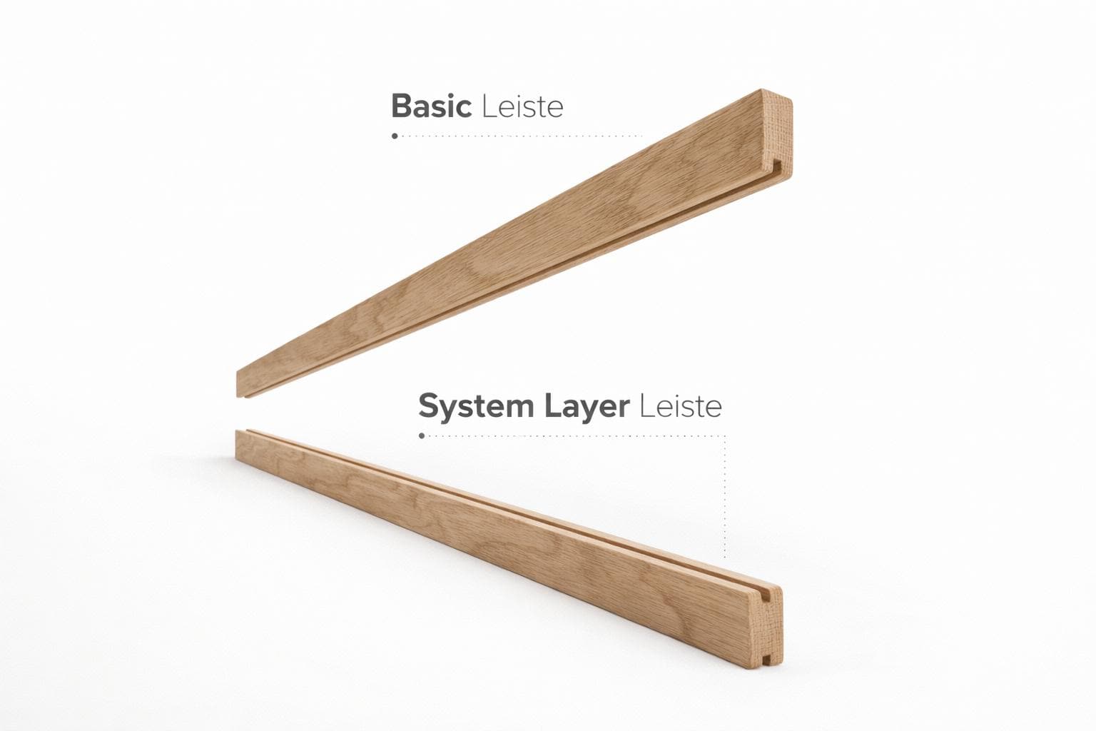 Modular Picture Rail System Made of Fsc®-certified Oak – for Gluing and ...