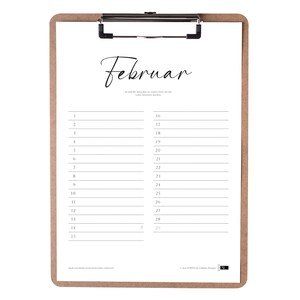 12-month calendar with clipboard in DIN A4 format, a perpetual calendar with individual months, birthdays, and family planner. image 4
