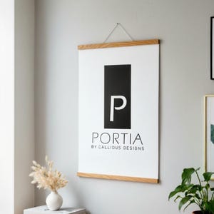 Tira magnética para póster fabricada en roble certificado FSC®, tira de madera para fotos en formatos DIN A1, A2, A3, A4, A5 (15 cm, 50 cm, 60 cm, 84 cm a 100 cm).