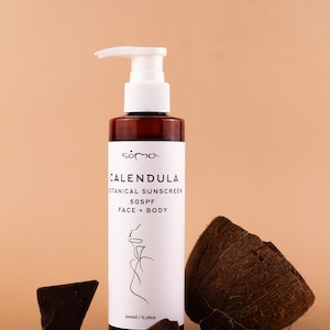 Handmade Calendula Botanical Sunscreen 50SPF for Face & Body, Sun Protection, Natural Sunscreen, Sunblock, Vegan Sunscreen, Mineral suncare