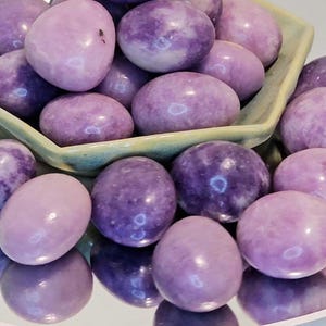 One Lepidolite Tumblestone -  Mineral Specimen - Smooth Polished Specimen