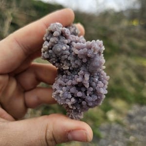 9. Raw Grape Agate  - Natural Gemstone, Crystal, Polished Healing