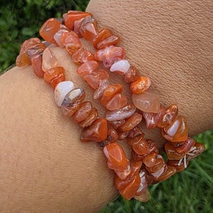 Carnelian Bracelets - Gemstone Crystal Bracelet Ethically Sourced