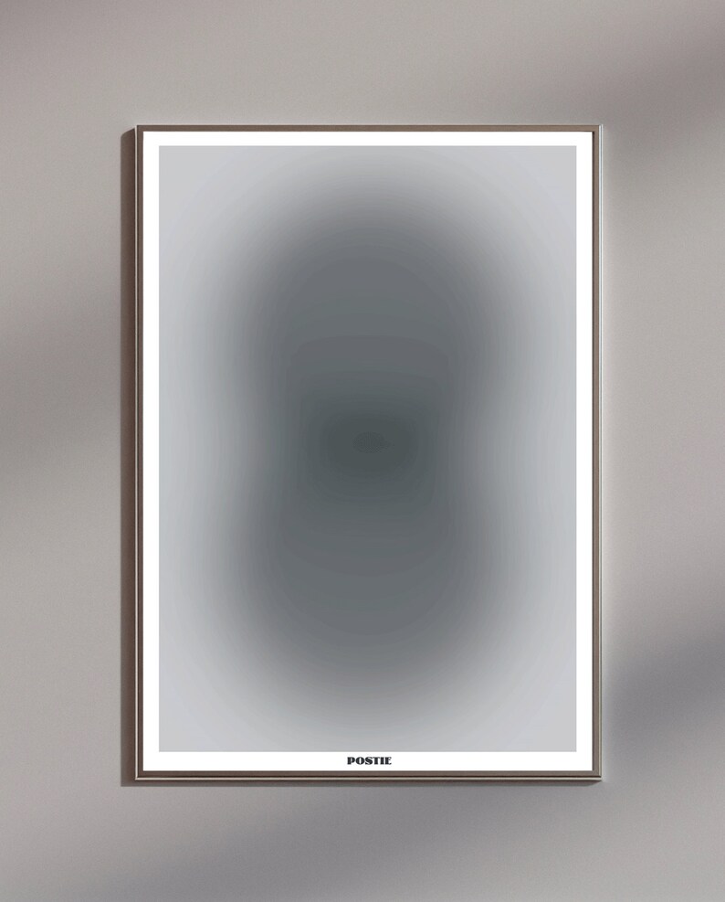 Glowing Gray Poster