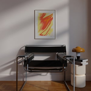 Cartel de aura amarillo rojo, impresión de arte de pared imagen 4