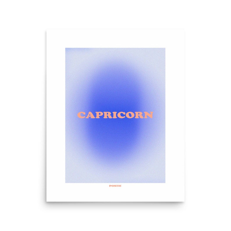 Capricorn Aura Poster, Gradient Aura Art Print, Capricorn Art, Gift, Astrology, Star Sign, Wall Art Print