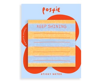 Keep Shinning Sticky Notes, Cute Sticky Notes, Planner Essentials, Office Supplies | Cute Gift