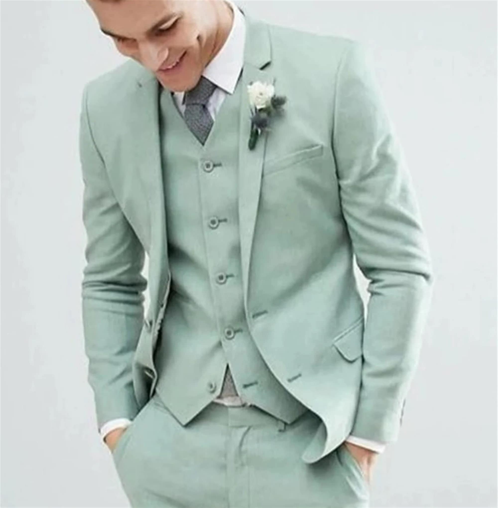 Green Wedding Suit - Etsy