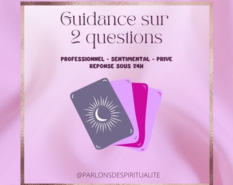 GUIDANCE SUR 2 QUESTIONS