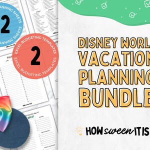 Disneyworld Vacation Planning Bundle | WDW Budget | Disneyworld Packing List | WDW Planning | WDW Itinerary | Disneyworld Budget Sheet