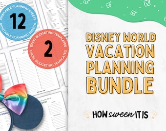 Disneyworld Urlaubsplanung Bundle | WDW Budget | Disneyworld Packliste | WDW Planung | WDW Reiseverlauf | Disneyworld Haushaltsplan