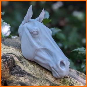 RESIN 1:9 Thoroughbred &quot;BOOKER&quot; Replacement Head + Ears for Customizing Breyer and Stone Traditional Model Horses