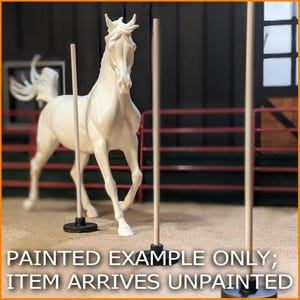 Traditional 1:9 Basic POLE BENDING SET for Breyer Model Horse Barns & Dioramas