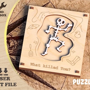 Piraten Puzzle – Laserschnitt Dateien SVG, DXF, Vektorpläne für cnc, CDR Muster mdf. Kinder Laserschnitt Dateien. Piratenabenteuer / Piratenparty
