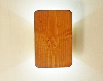 Wooden wall light with LED, wall lamp for kitchen and bedroom, modern wall lamp, chosen size and size Art.LE6