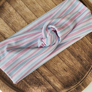 Striped Baby Feet Blanket | Twist Headband | Nurse Headband | L&D | NICU | Maternity